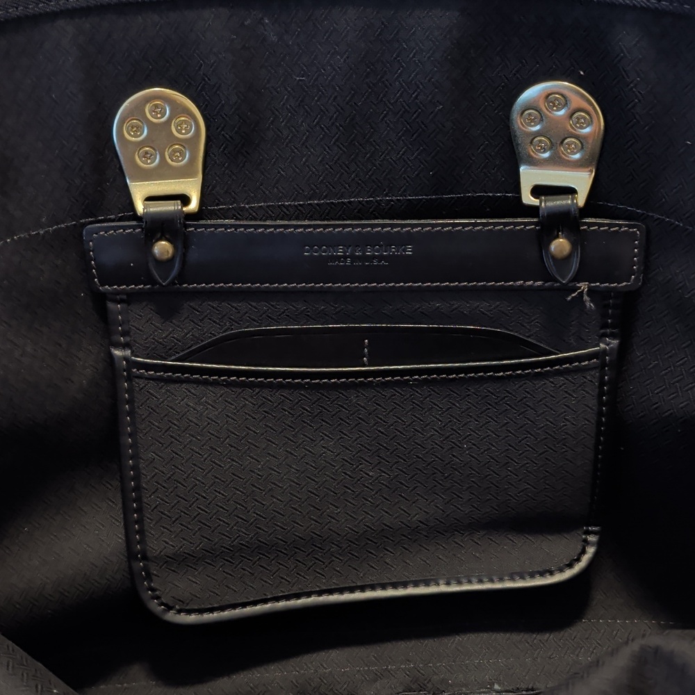 Dooney & Bourke Black Satchel with Gold Hardware - Picture 7 of 7